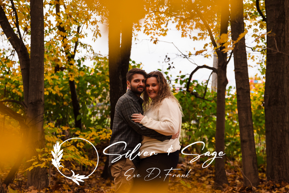 fall engagement photoshoot in north east